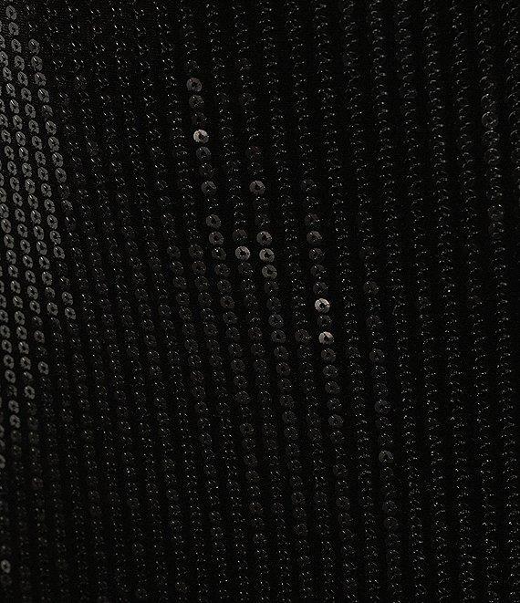 Honey and Rosie Velvet Sequin Square Neck Bodycon Dress Product Image