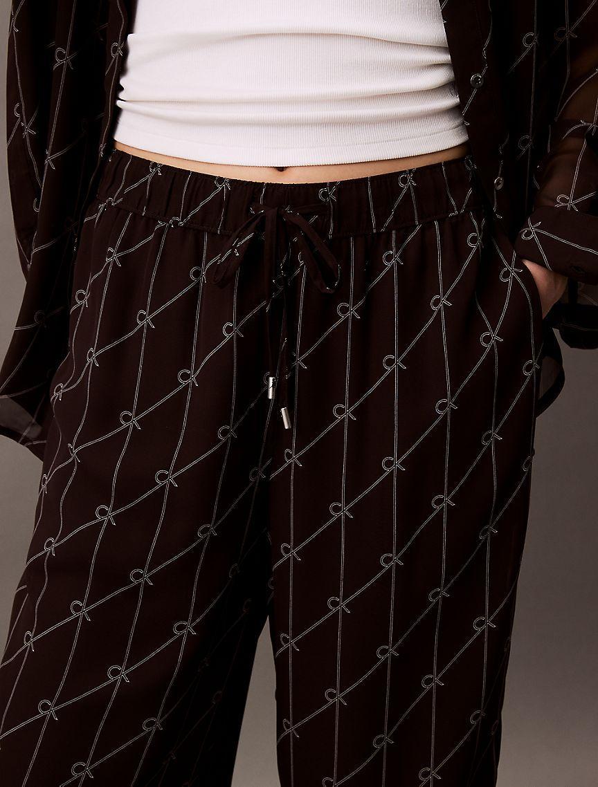 Flowing Printed Pull-On Pants Product Image