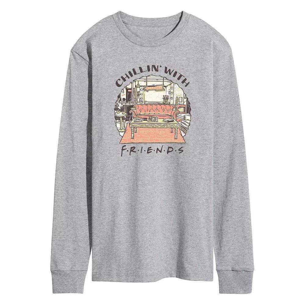 Men's Friends Chillin' With Friends Long Sleeve Graphic Tee,  Product Image