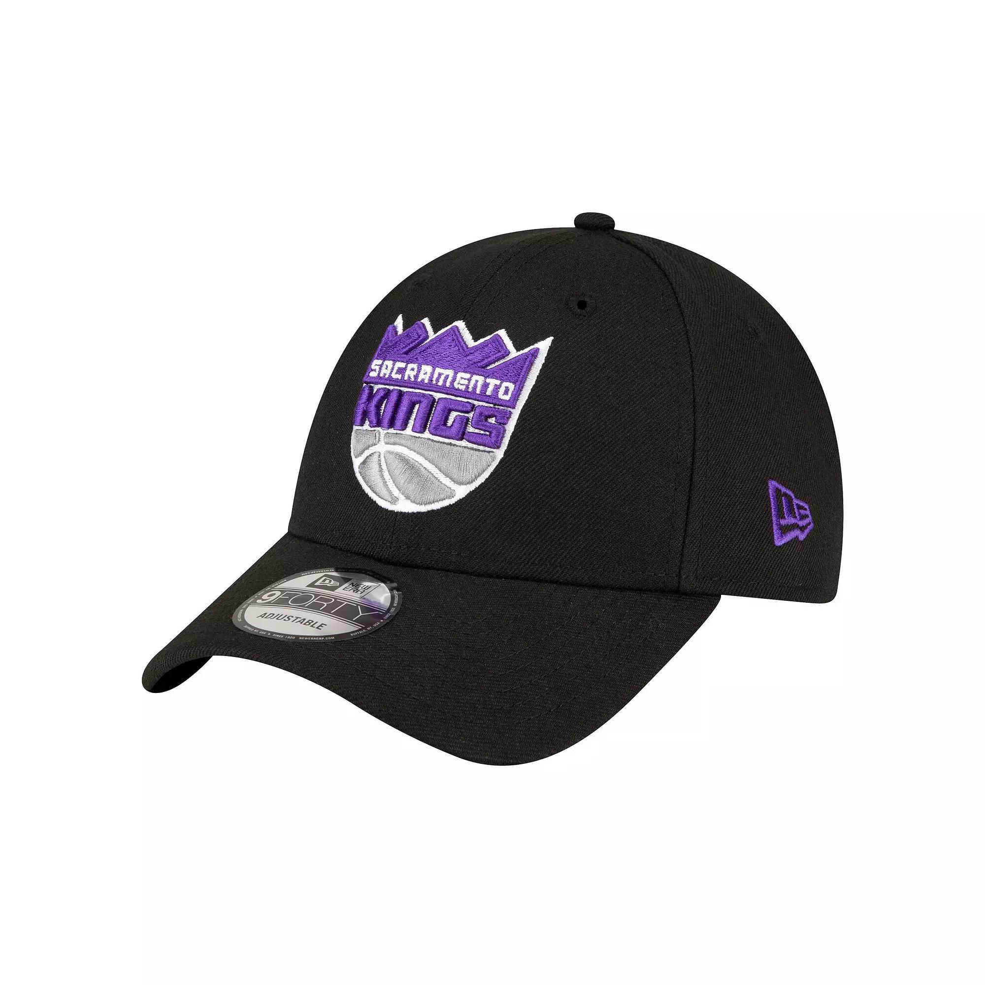 Men's New Era Black Sacramento Kings The League 9FORTY Adjustable Hat, Kng Black Product Image