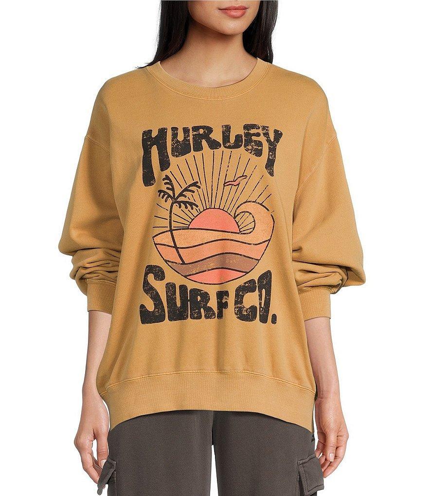 Hurley Take Me Surfing Long Sleeve Boyfriend Fleece Graphic Sweatshirt Product Image