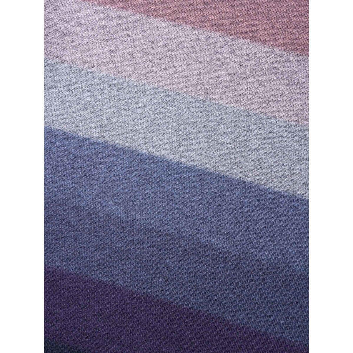 Plus Size Ombre Contrast Round Neck Sweatshirt Women Multicolor Casual Contrast Loose Round Neck Everyday Sweatshirts BloomChic 10/M Product Image