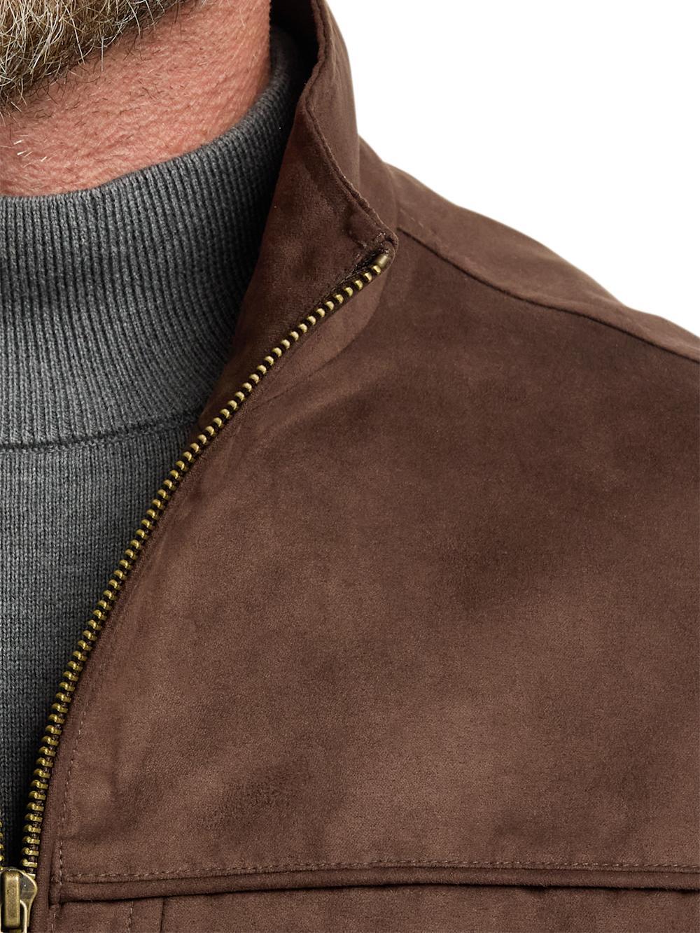 Microsuede Vest - Brown Product Image
