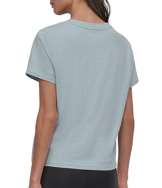 DKNY Sport by Donna Karen V-Neck Short Sleeve Slub Tee Product Image