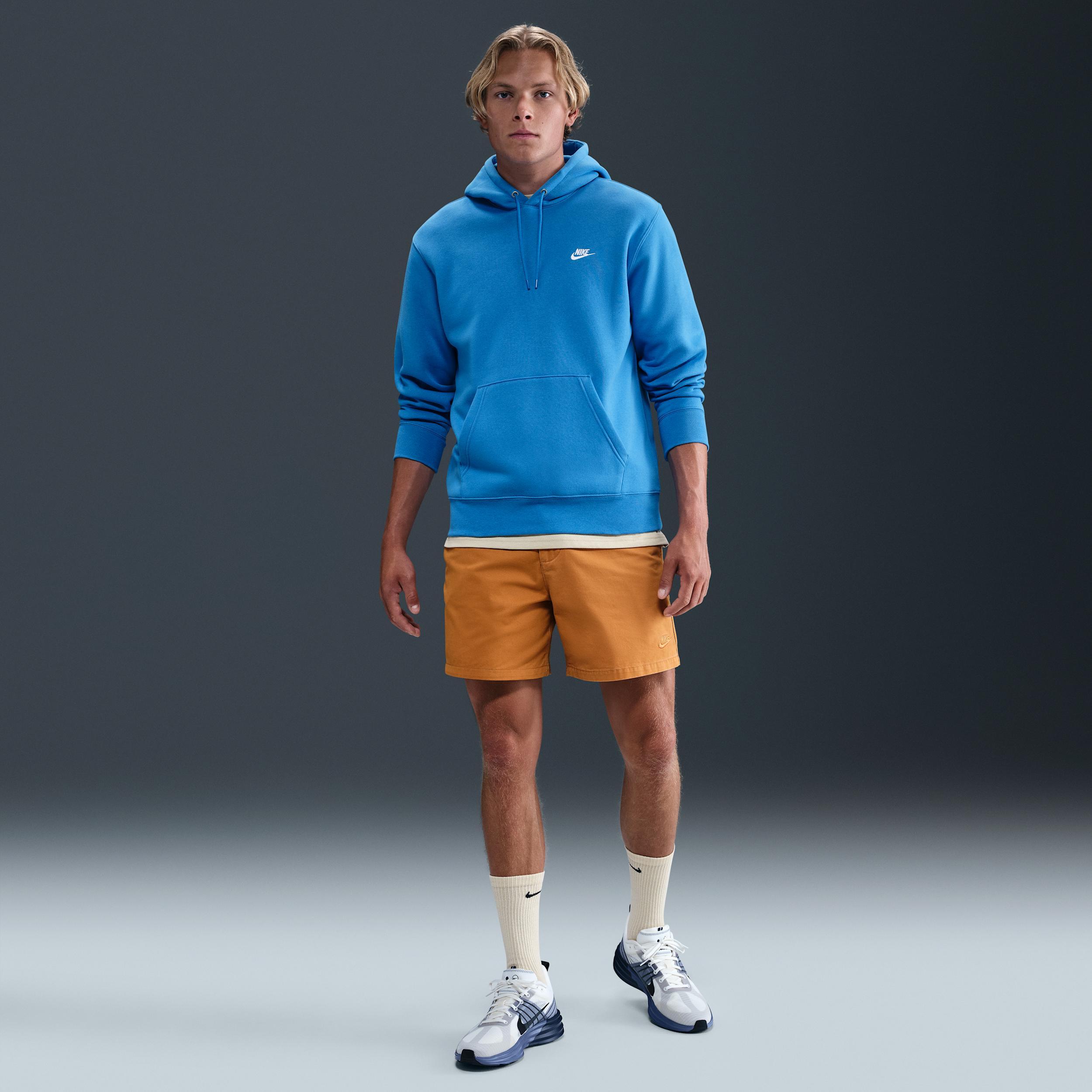 Nike Mens Club Pullover Fleece Hoodie | FN3859-435 Product Image