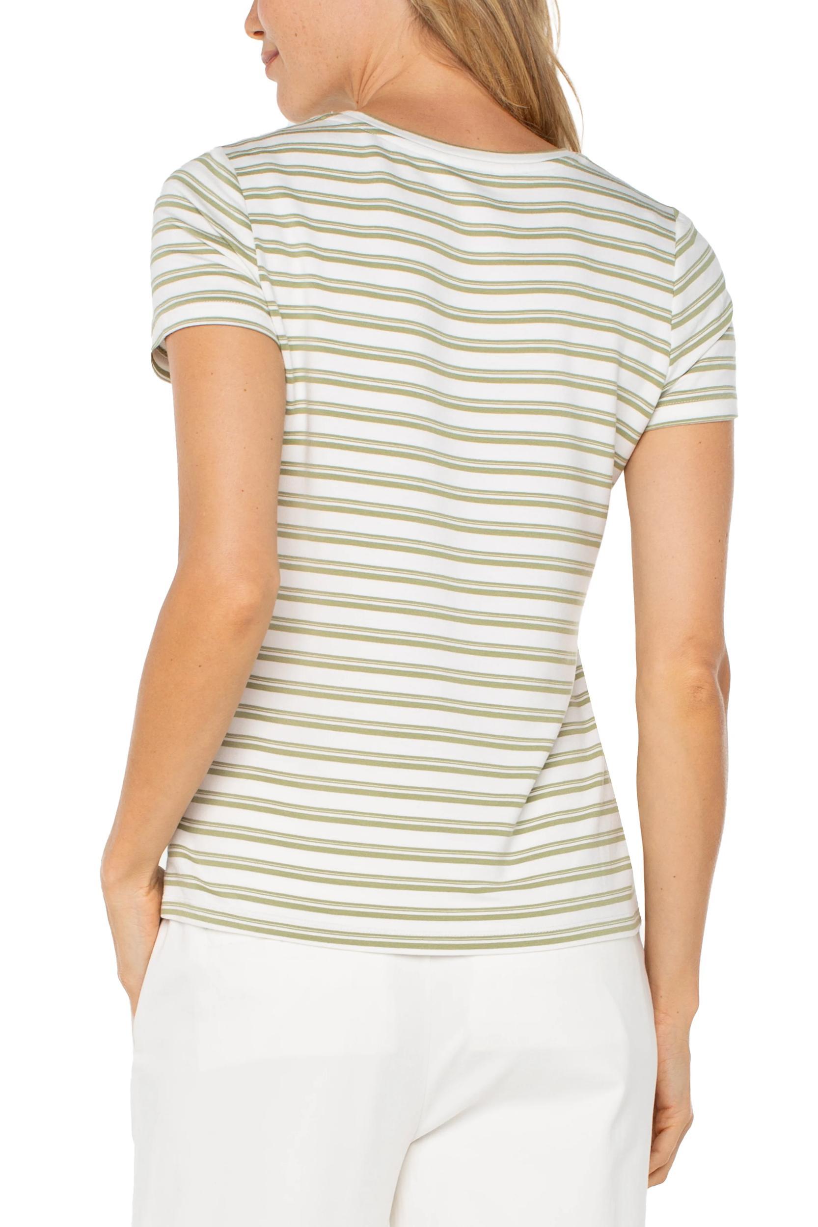 Short Sleeve Crew Neck Classic Knit Tee Product Image