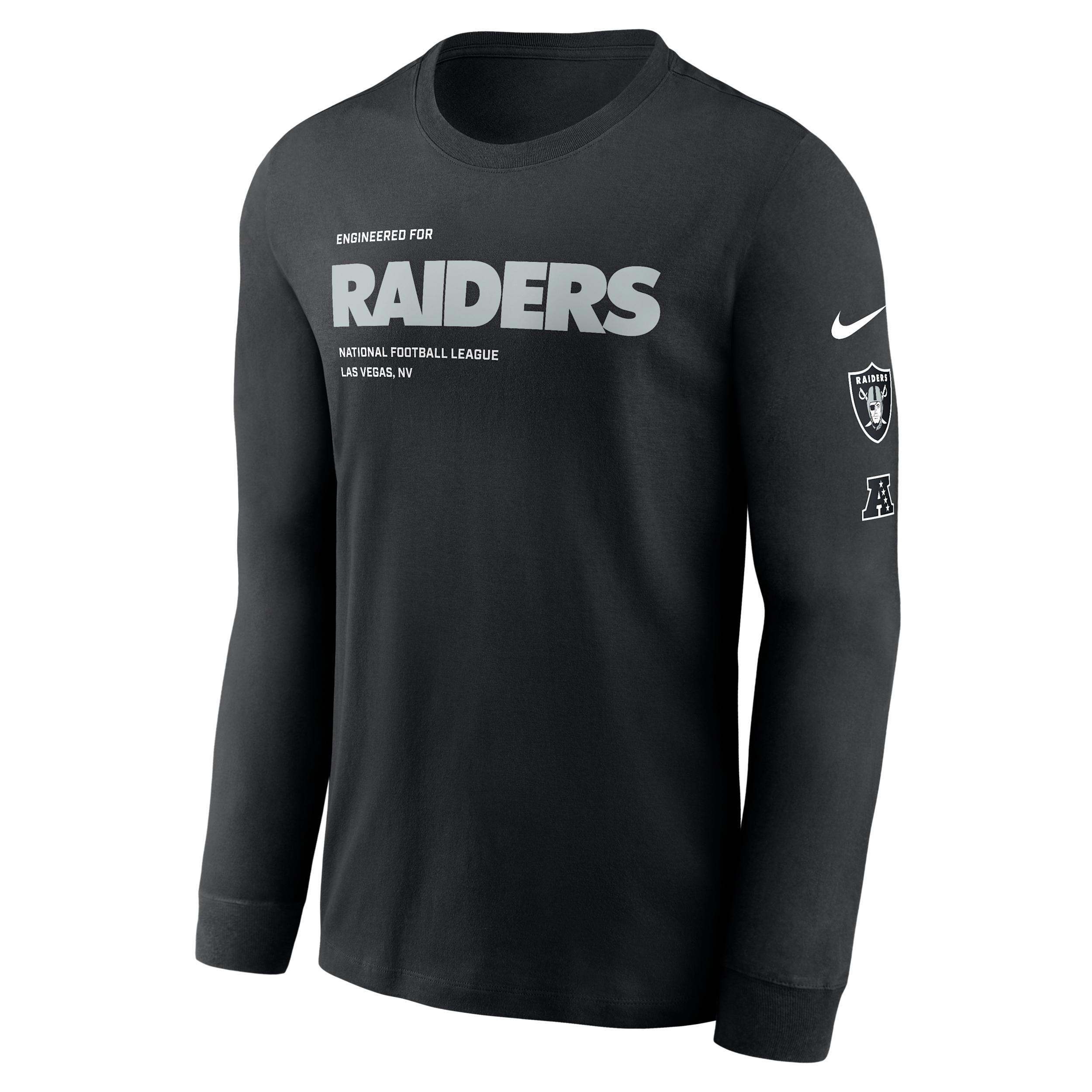 Las Vegas Raiders Play To Win Essential Nike Mens NFL Long-Sleeve T-Shirt | NKAC00A8D-B6C Product Image