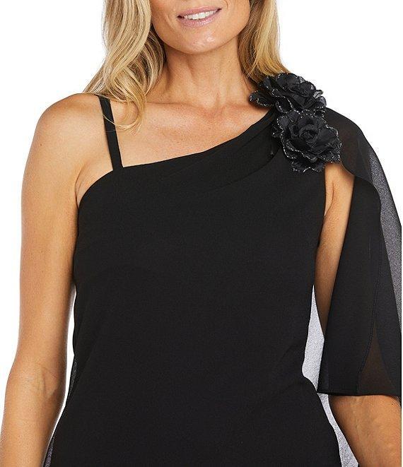 R & M Richards One Shoulder Flower Dress Product Image