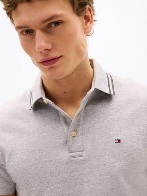Slim Fit Heathered Polo Product Image