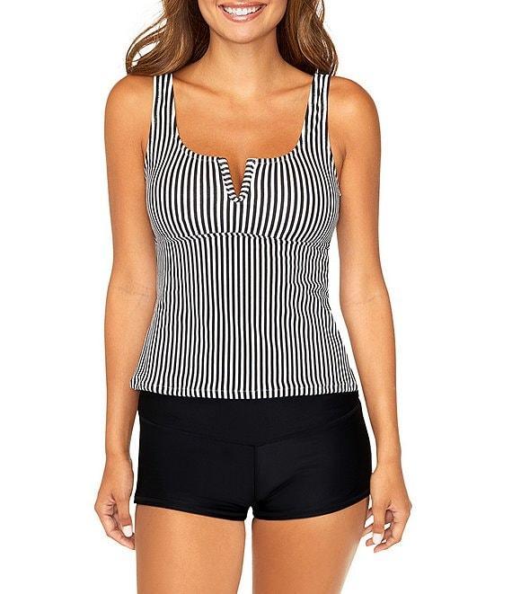 Raisins Solid Surf Shirred Short Swim Bottom Product Image