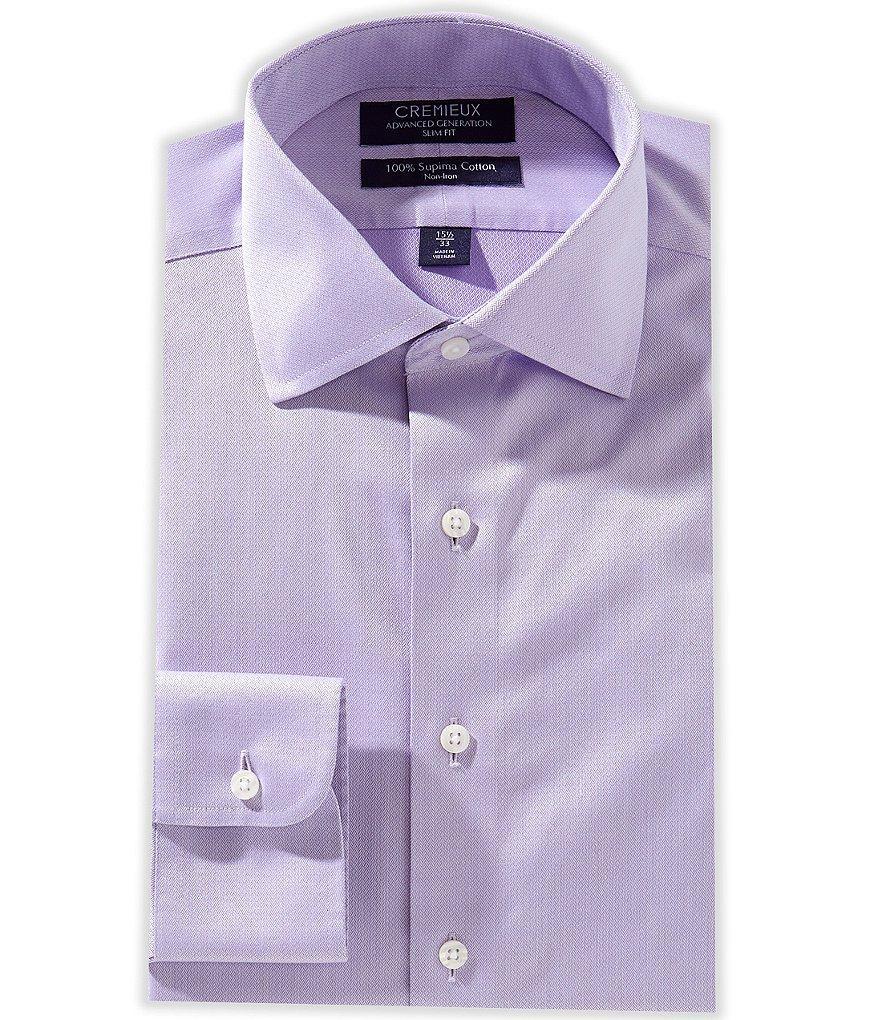 Cremieux Slim Fit Spread Collar Printed Dress Shirt Product Image