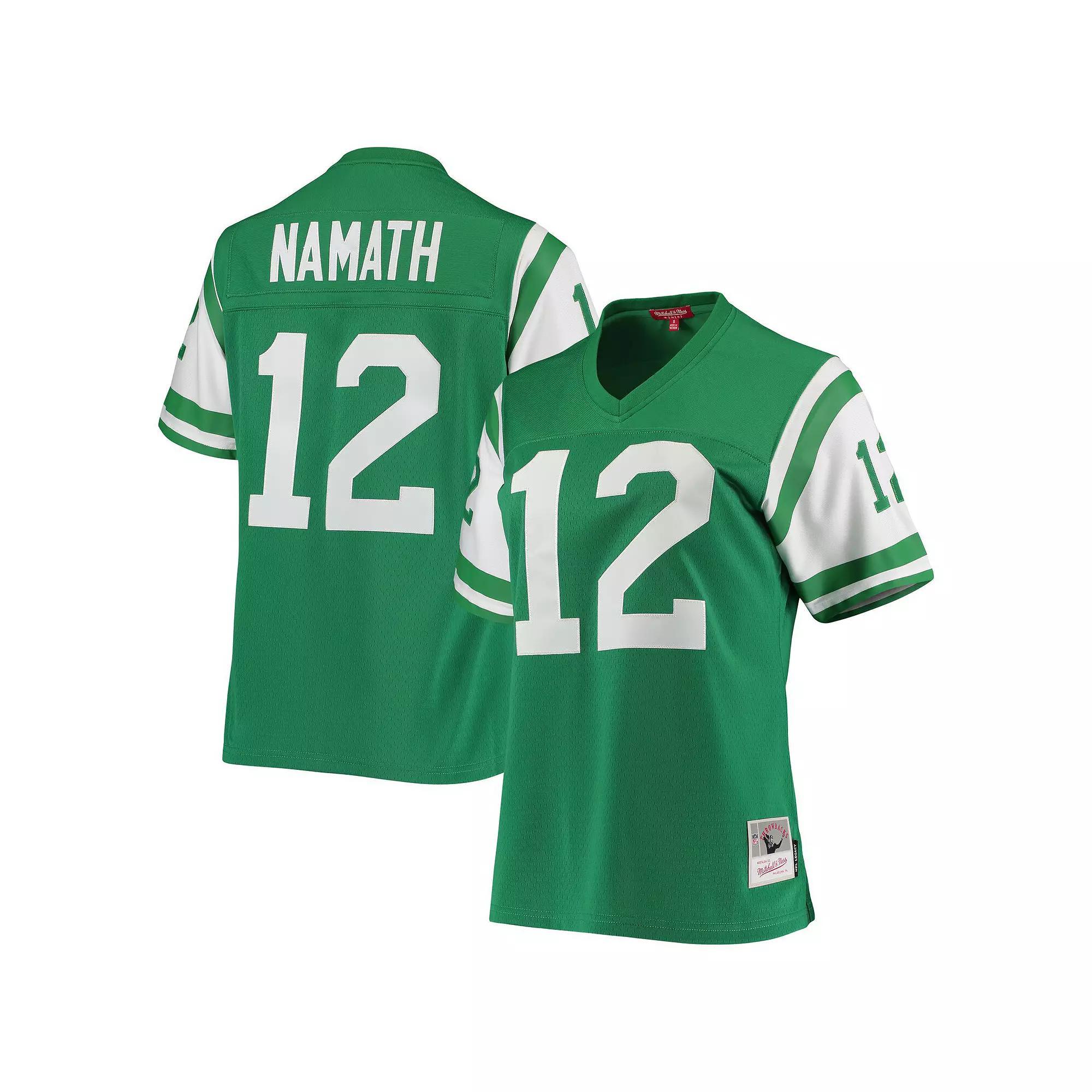 Women's Mitchell & Ness Joe Namath Green New York Jets 1969 Legacy Replica Jersey, Size: 2XL Product Image