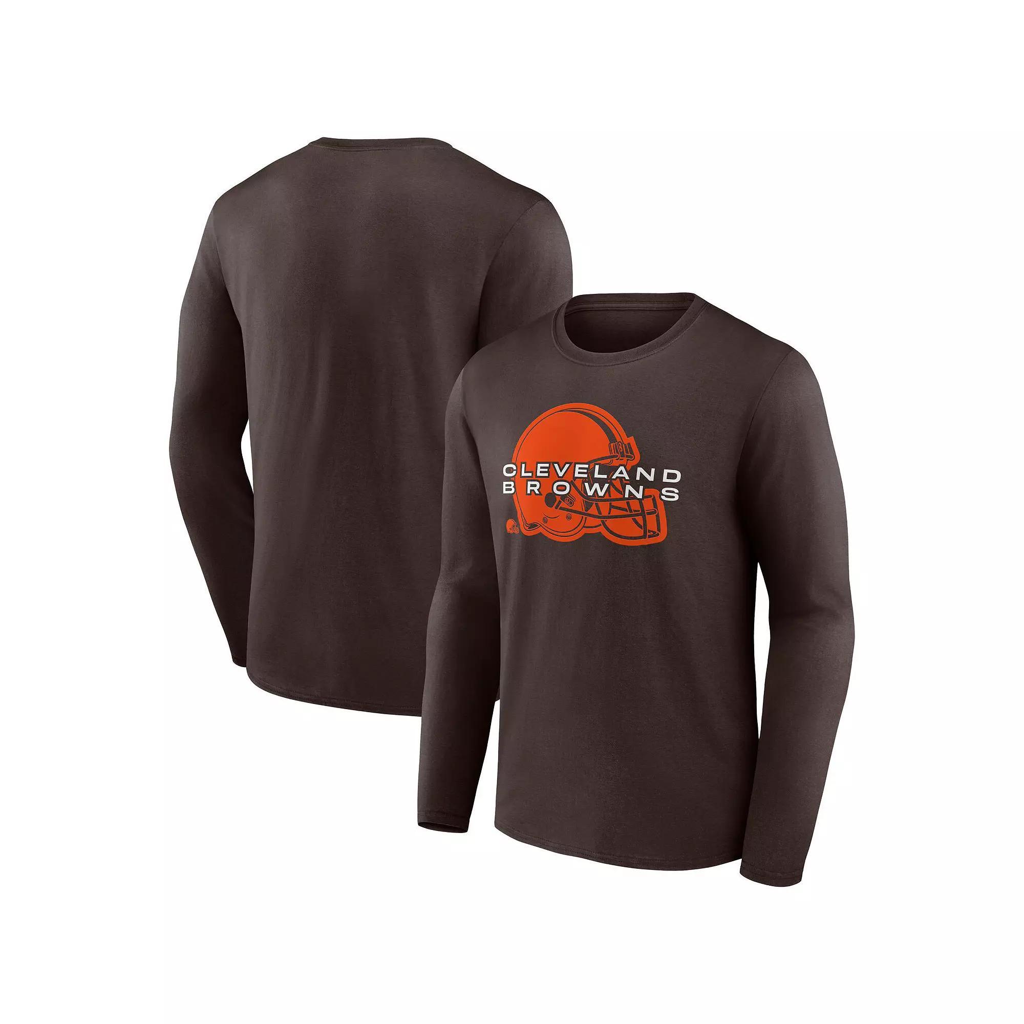 Men's Fanatics Branded Brown Cleveland Browns Advance to Victory Long Sleeve T-Shirt, Size: Medium Product Image