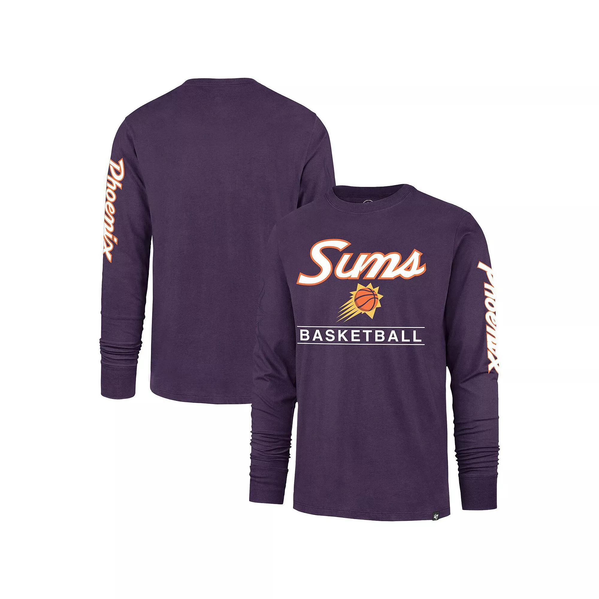 Men's '47 Purple Phoenix Suns 2023/24 City Edition Triplet Franklin Long Sleeve T-Shirt, Size: XL, Phx Purple Product Image