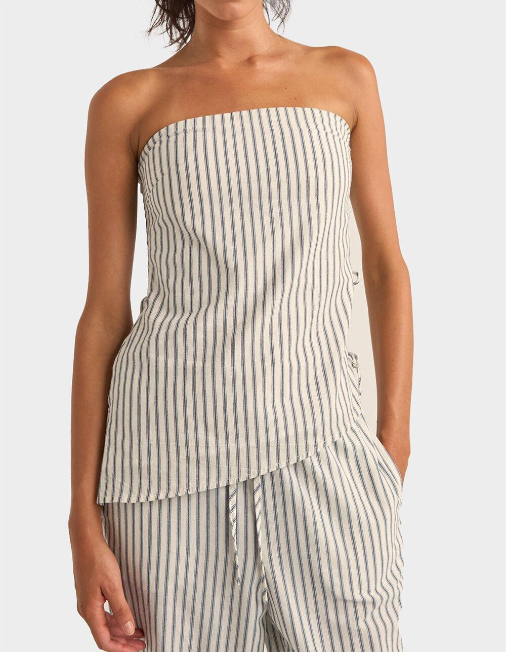 RHYTHM Frankie Womens Strapless Top - Cream Combo Product Image