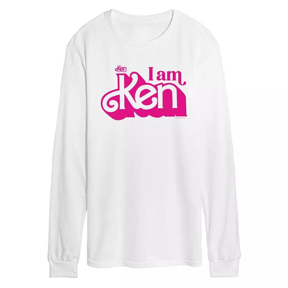 Men's Barbie™ The Movie I Am Ken Long Sleeve Graphic Tee,  Product Image
