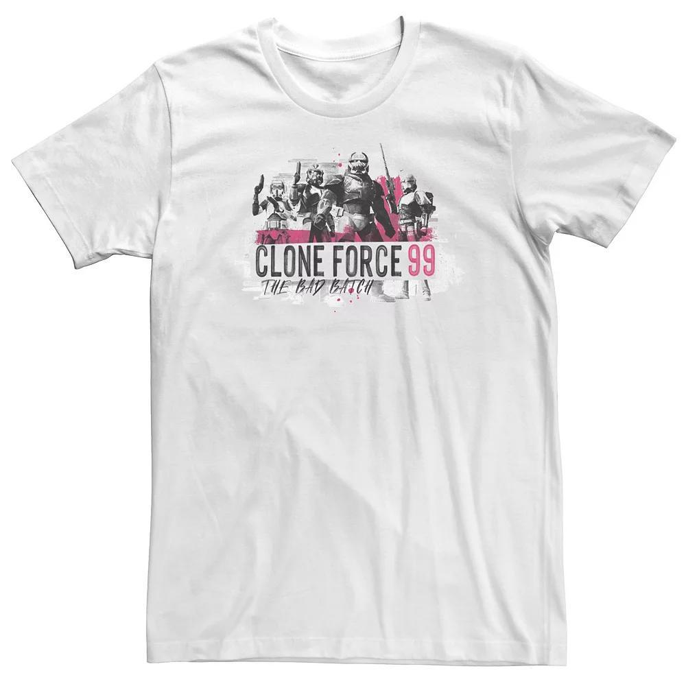 Big & Tall Star Wars Bad Batch Collage Tee, Men's, Size: 4XL, White Product Image