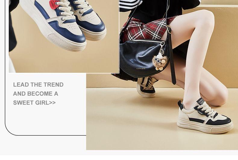 Color Block Platform Sneakers Product Image