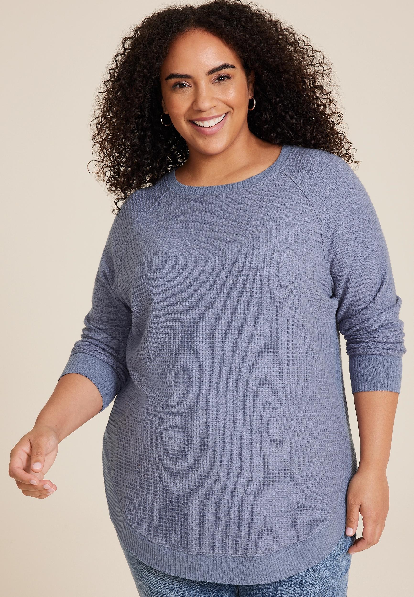 Maurices 4X Plus Size Womens Haven Waffle Tunic Top Product Image