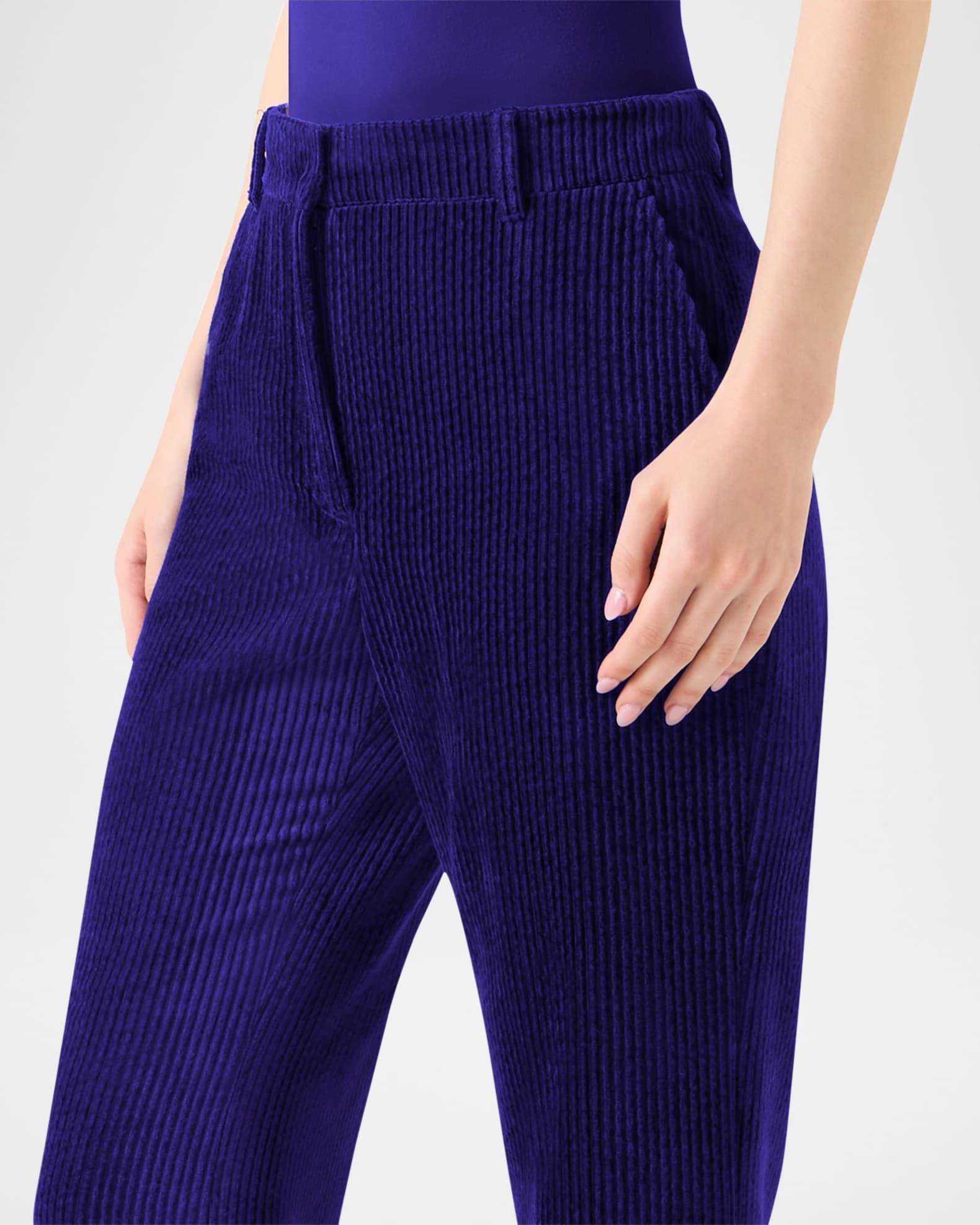Celia Washed Corduroy Bootcut Pants Product Image