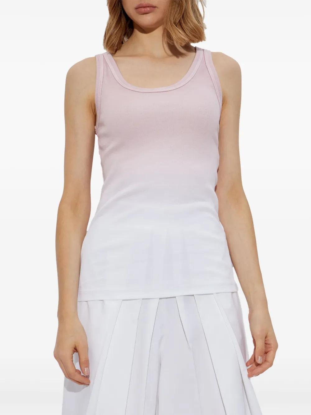 FABIANA FILIPPI Gradient Effet Ribbed Tank Top In Pink Product Image