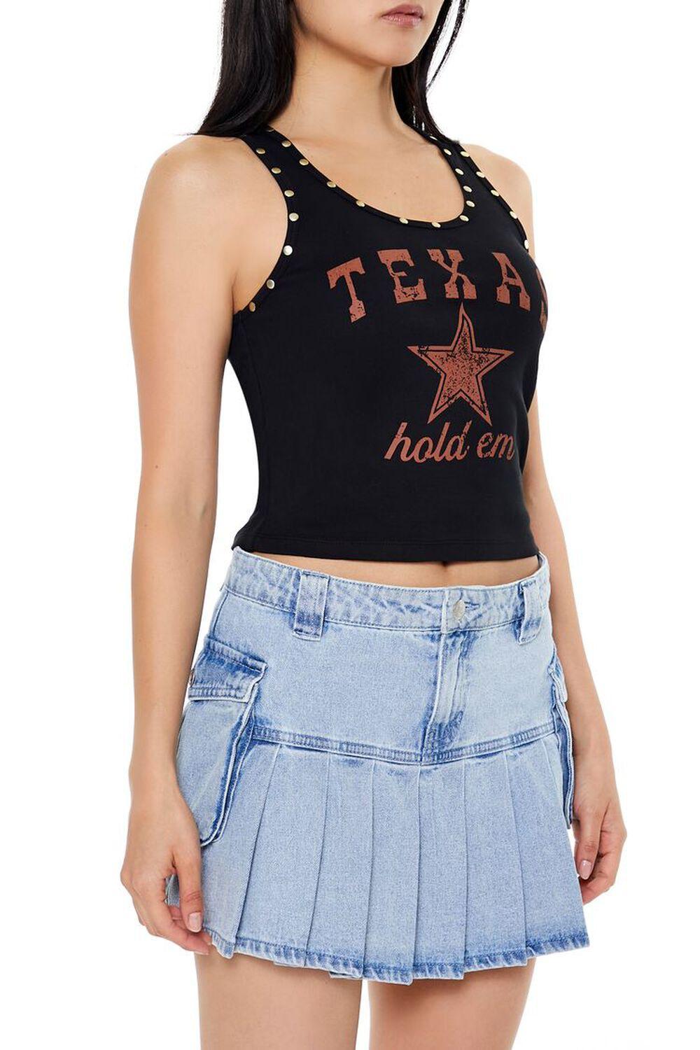 Studded Texas Cropped Tank Top | Forever 21 Product Image