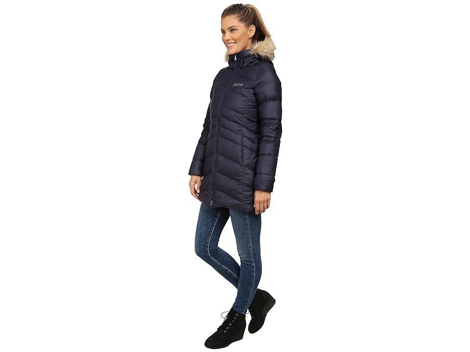 Womens Marmot Montreal Faux Fur Trimmed Removable Hood Down Parka Product Image