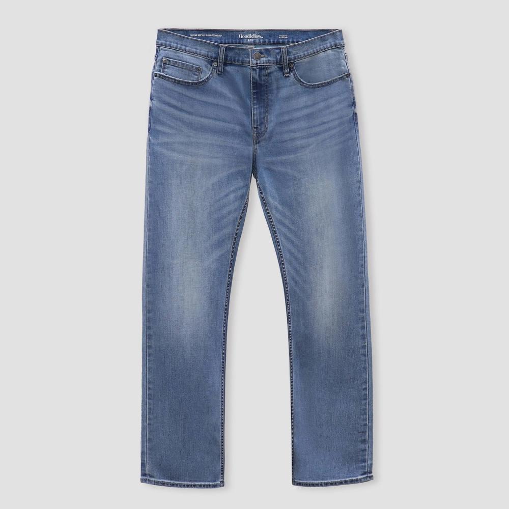 Mens Athletic Fit Jeans - Goodfellow & Co Light Blue 34x32 Product Image