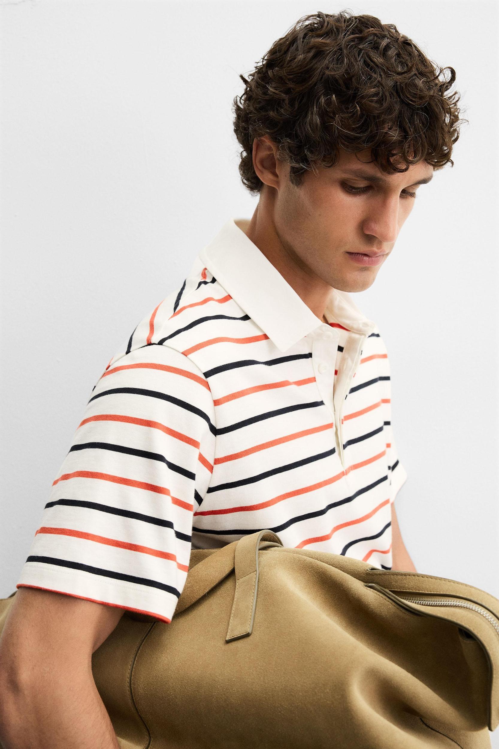 STRIPED POLO SHIRT Product Image