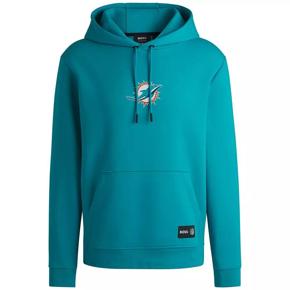 Unisex HUGO BOSS Aqua Miami Dolphins Woodson Tri-Blend Hoodie, Adult Unisex,  Product Image