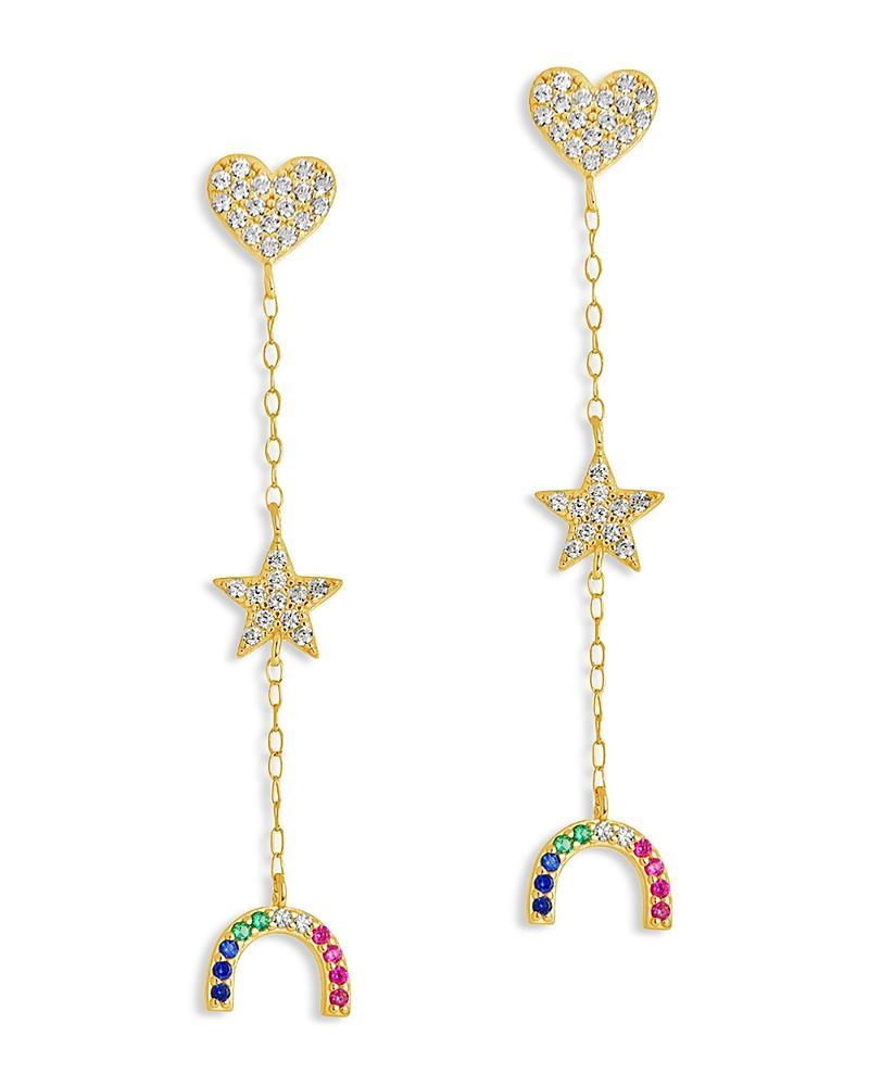 Sterling Forever Faj Rainbow Drop Earrings Product Image