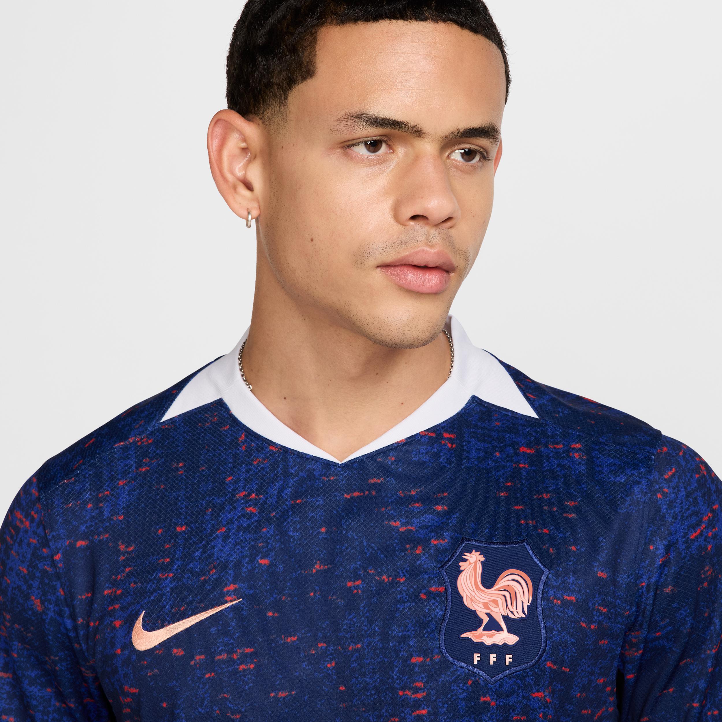 FFF 2025 Stadium Home (Team) Nike Mens Dri-FIT Soccer Replica Jersey | FZ9013-492 Product Image