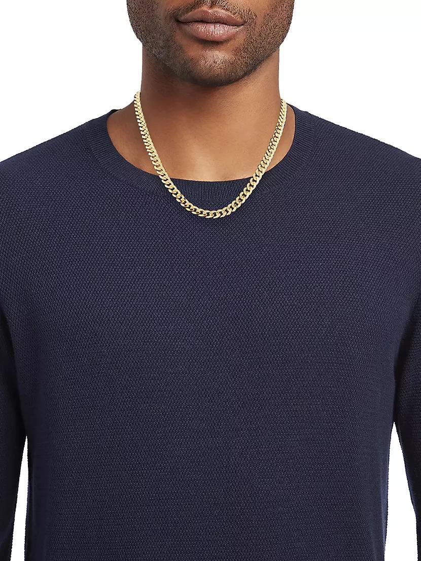 14K Gold Cuban Chain Necklace Product Image