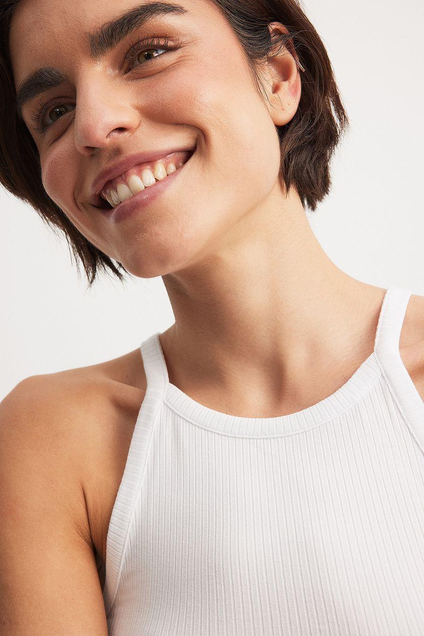 High Neck Crop Singlet Product Image