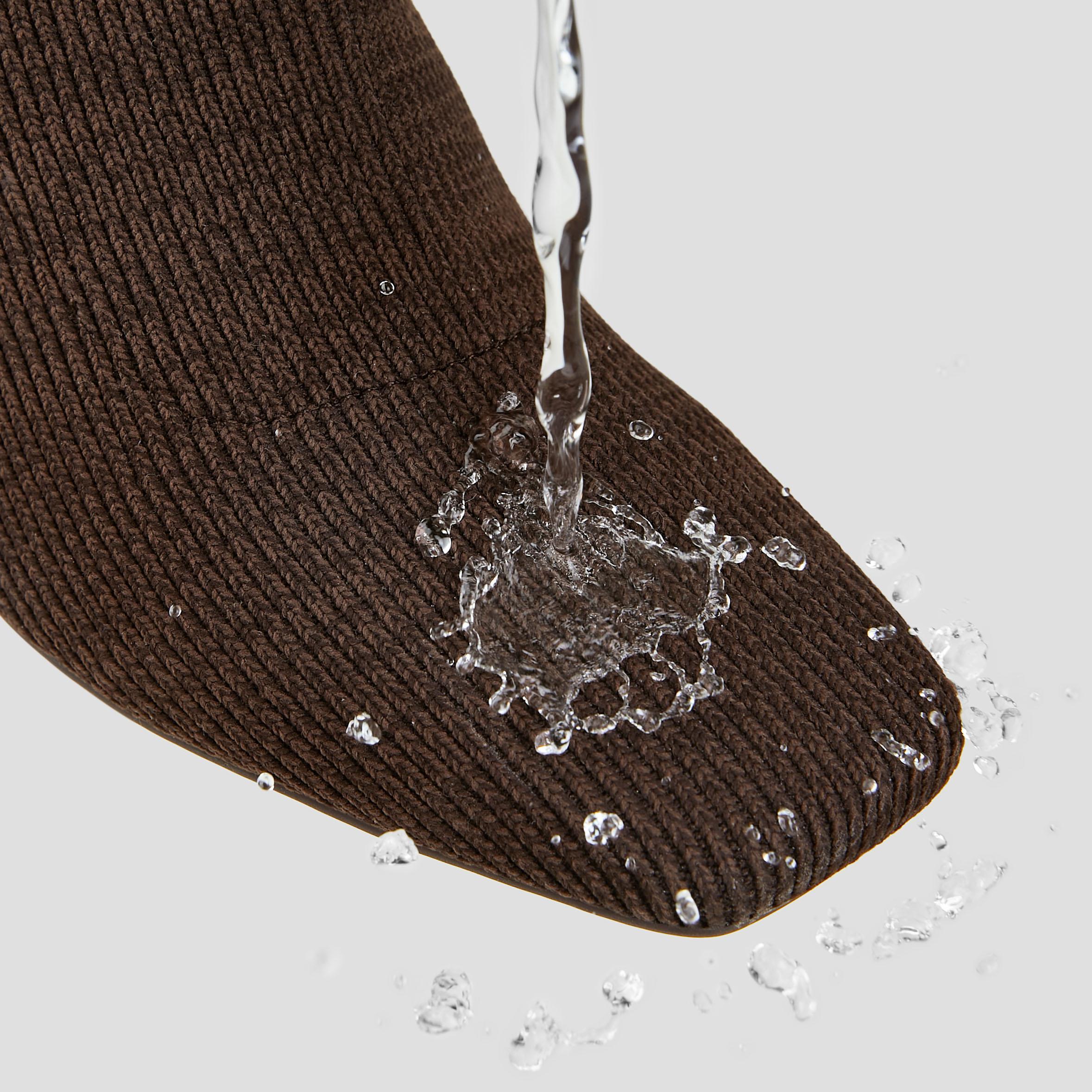 Square-Toe Water-Repellent Boots (Margot Wedge Bootie) Product Image