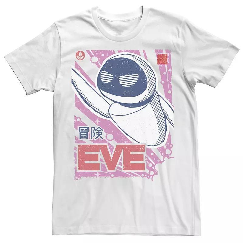 Disney / Pixar's WALL-E Eve Men's Kanji Poster Tee, Size: XS, White Product Image