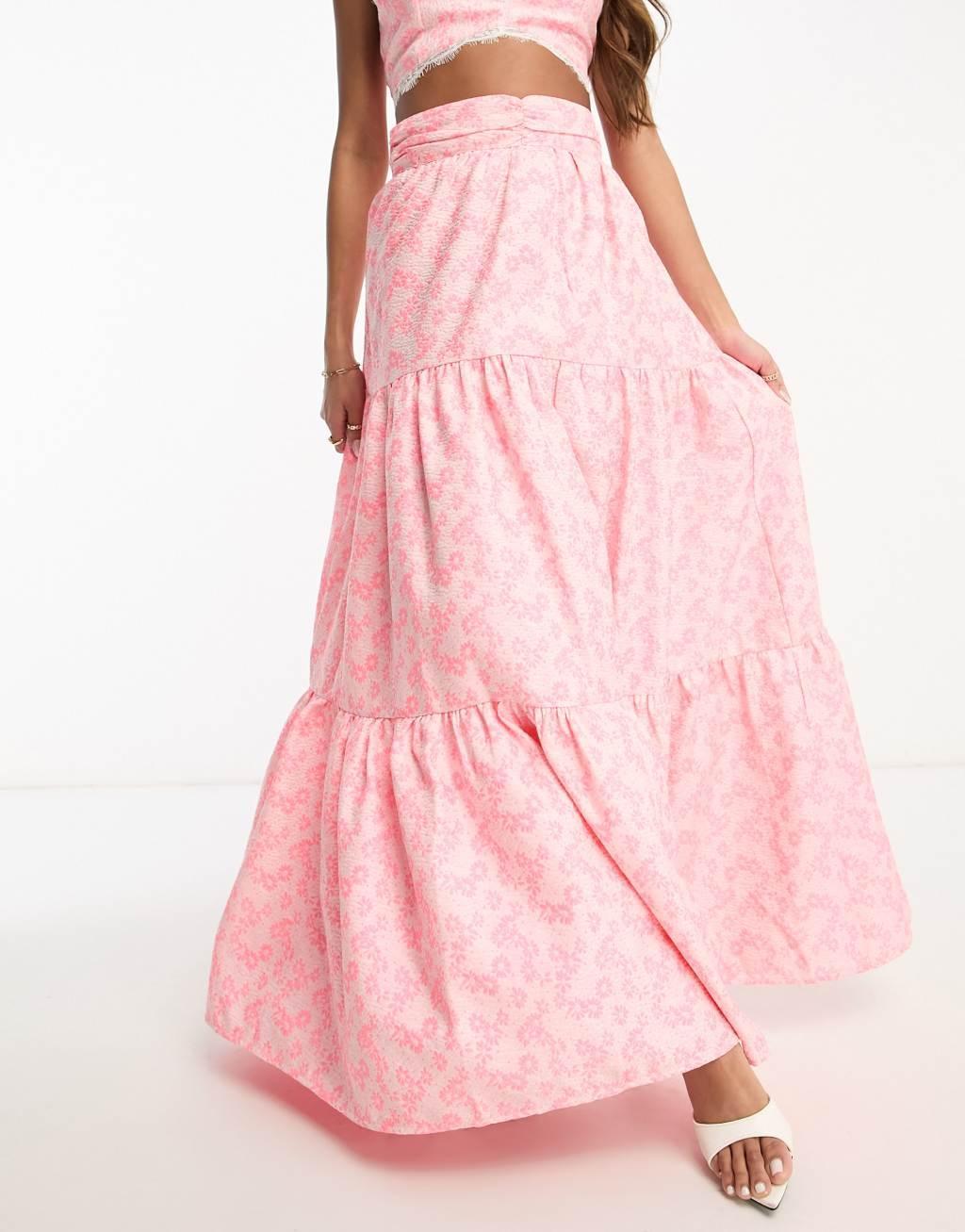 Collective the Label exclusive jacquard maxi skirt Product Image