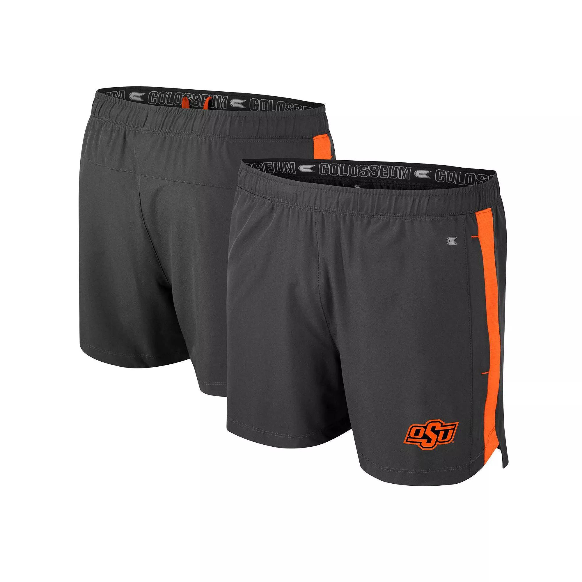 Men's Colosseum Charcoal Oklahoma State Cowboys Langmore Shorts,  Product Image