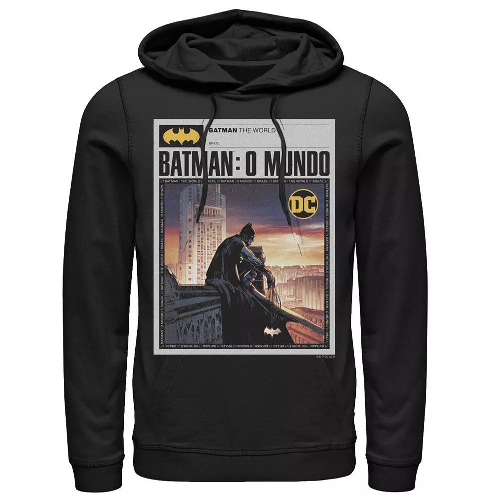 Men's Batman: The World Mexico News Poster Hoodie, Boy's,  Product Image