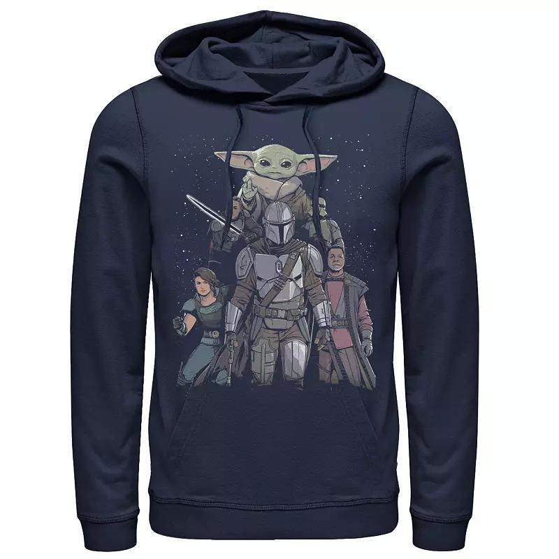 Men's Star Wars: The Mandalorian Movie Poster Hoodie, Size: Large, Blue Product Image