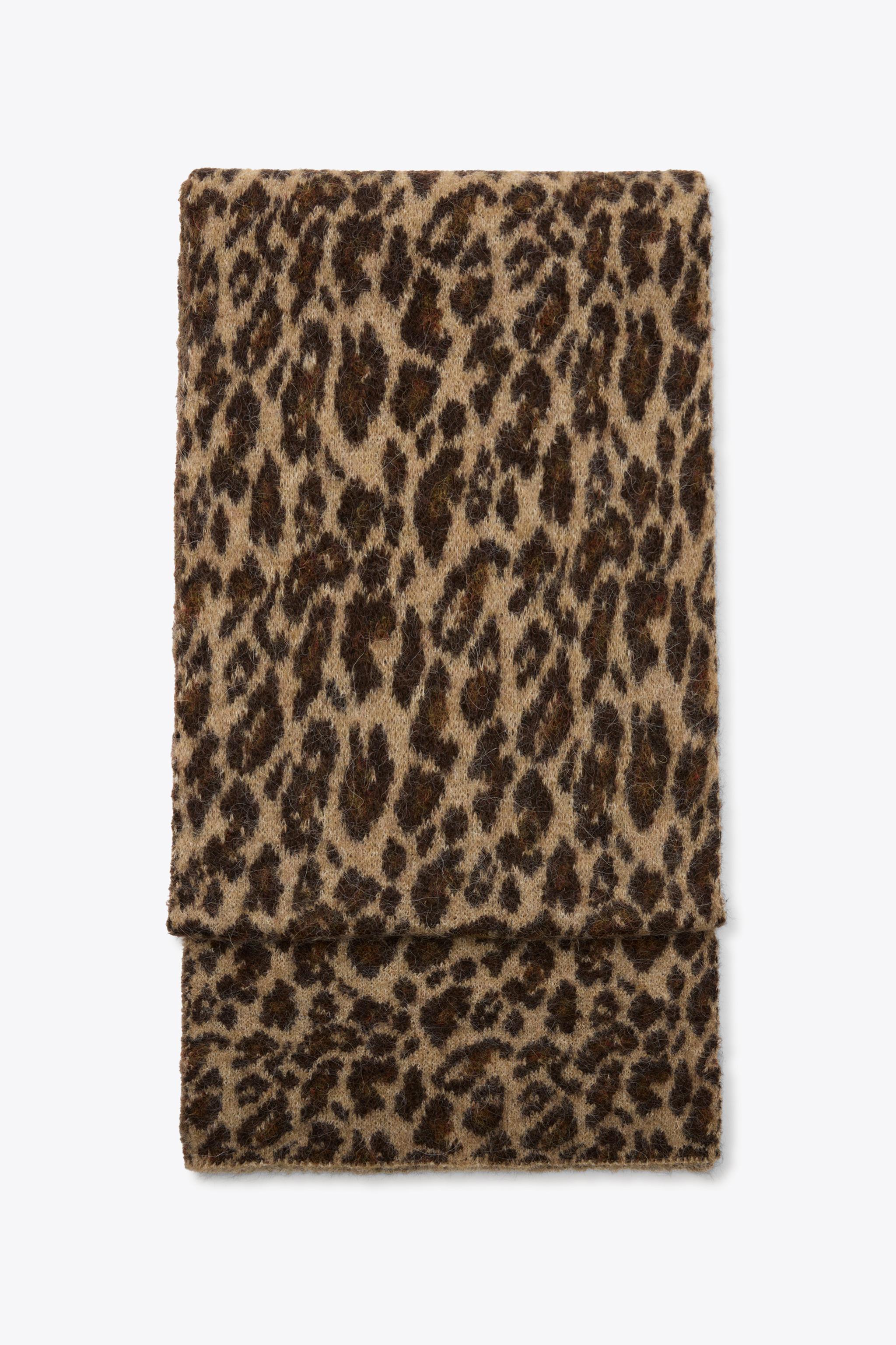 ANIMAL PRINT WOOL AND ALPACA BLEND SCARF Product Image