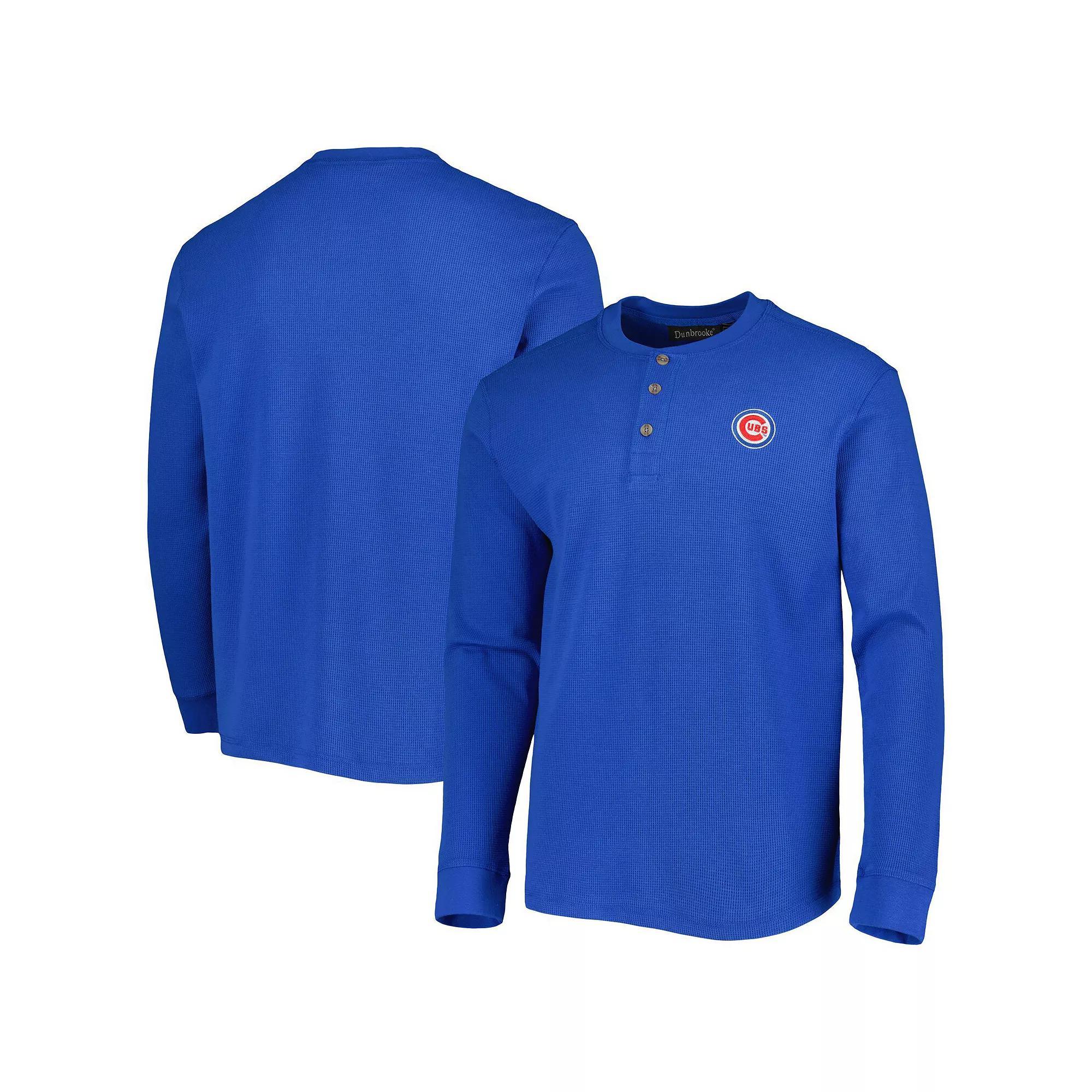 Men's Dunbrooke Chicago Cubs Royal Maverick Long Sleeve T-Shirt,  Product Image