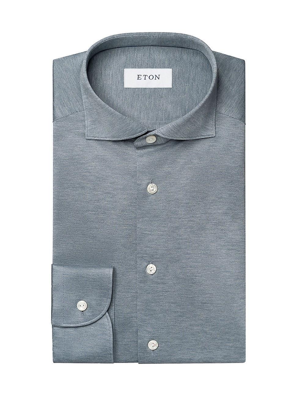 Mens Contemporary-Fit Knit Jaquard Shirt Product Image