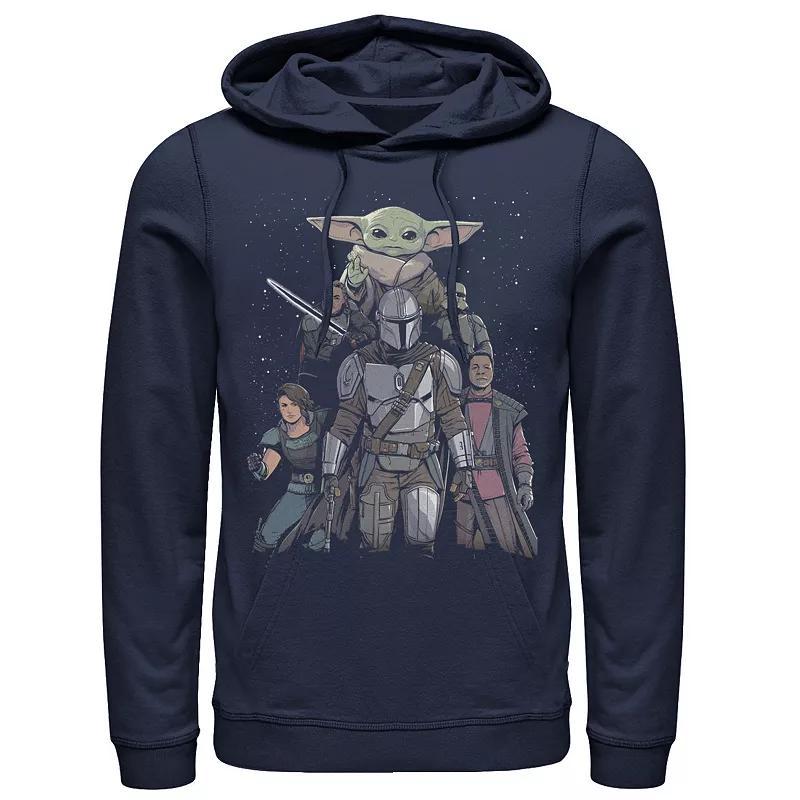 Men's Star Wars: The Mandalorian Movie Poster Hoodie, Size: Large, Blue Product Image