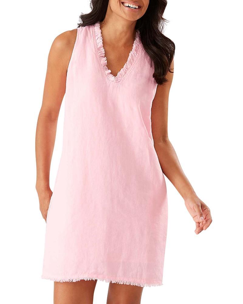 Tommy Bahama Two Palms Ruffle Shift Dress Women's Clothing Product Image