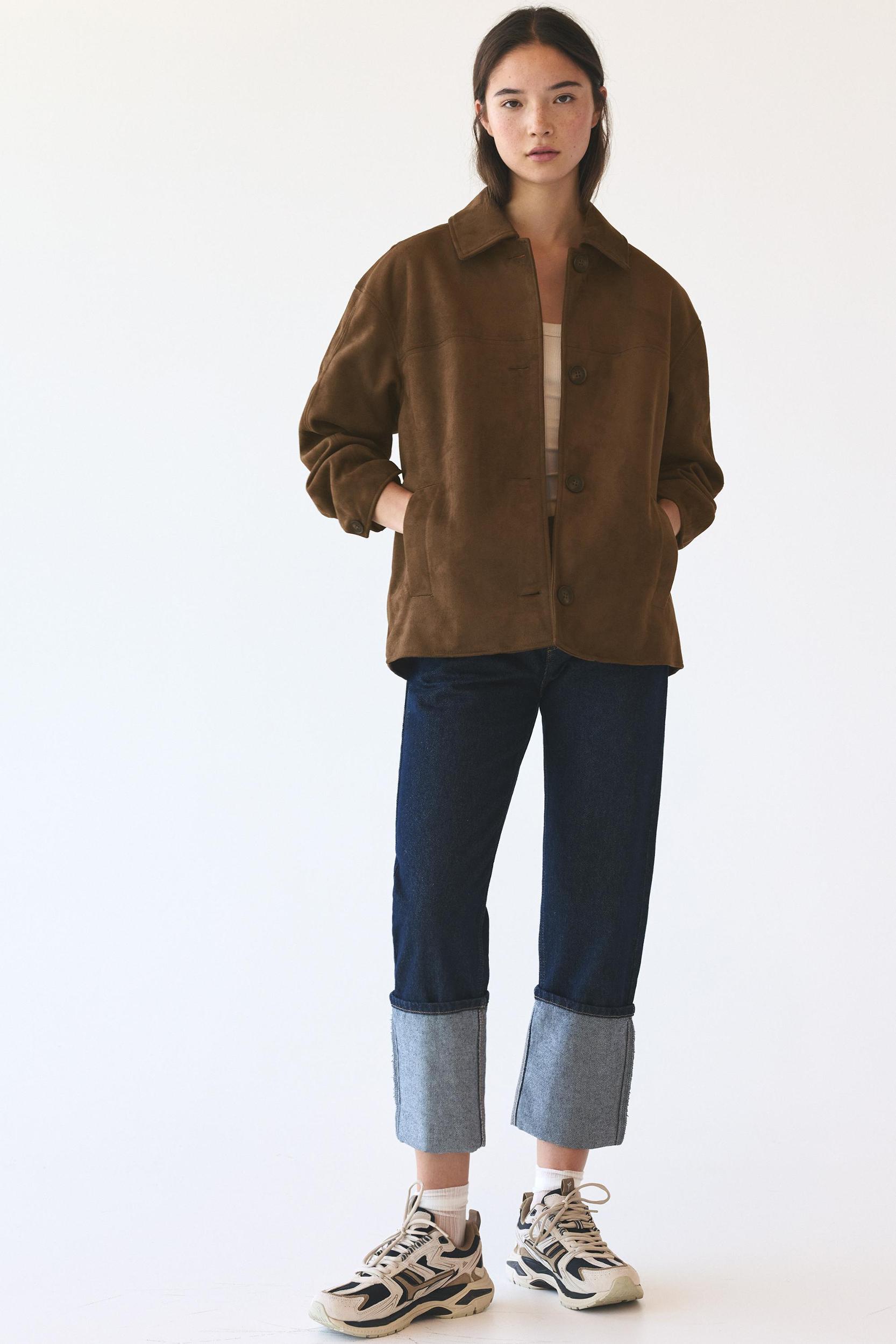 Faux suede jacket Product Image