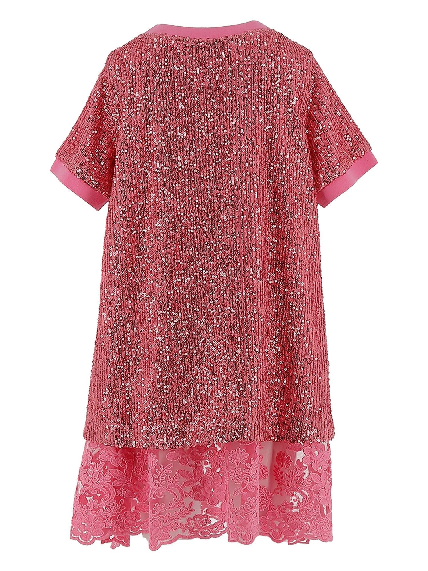 Ermanno Scervino Short Sleeve Sequin Dress Product Image
