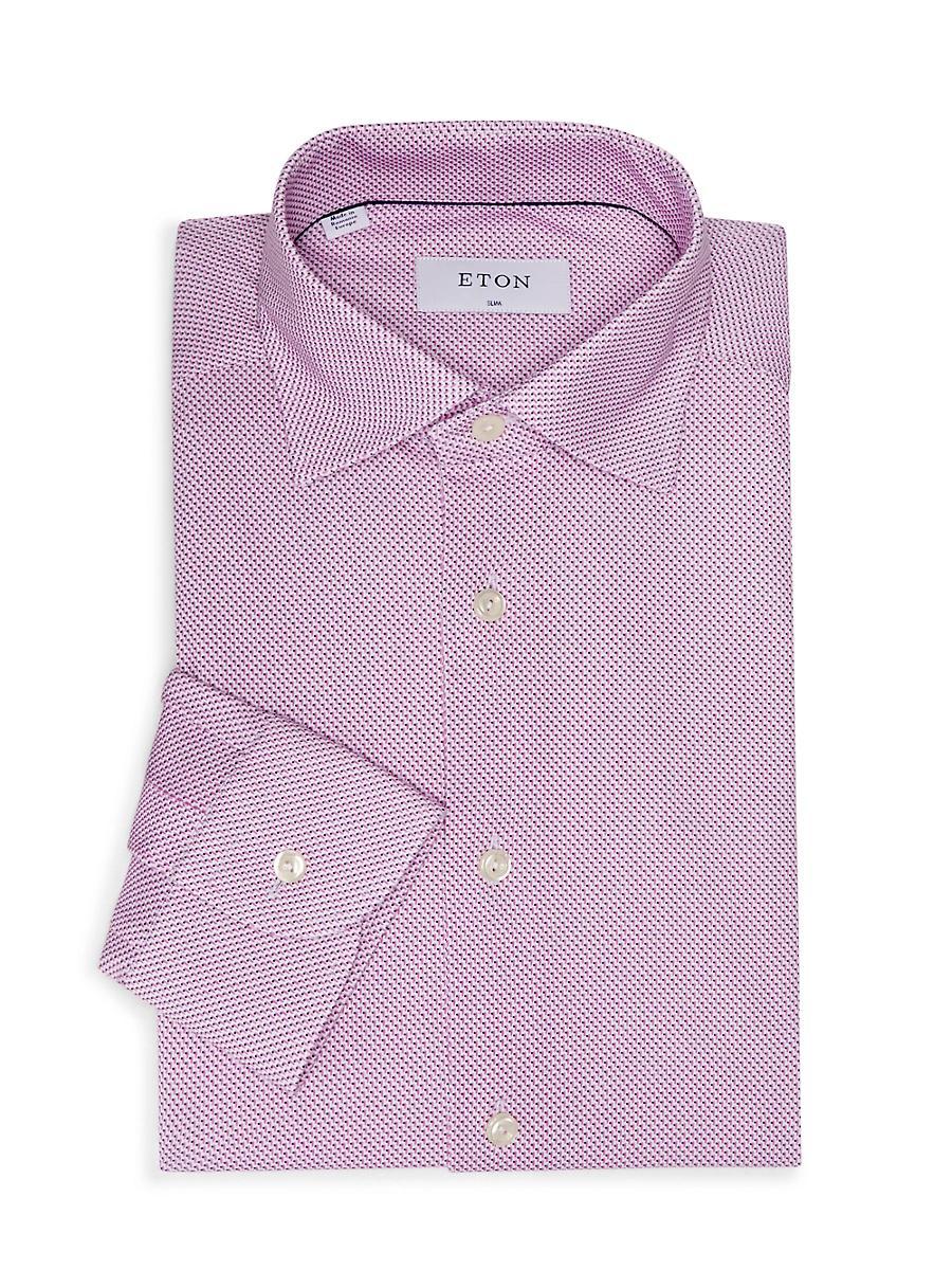 Mens Slim-Fit Geometric 4Flex Stretch Shirt Product Image