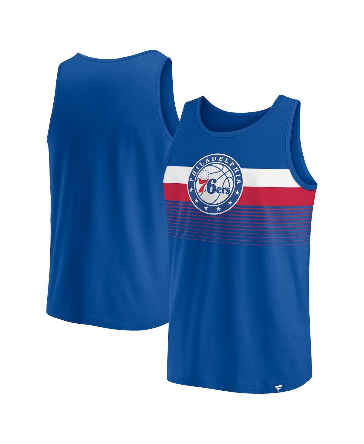 Mens Fanatics Branded Royal Philadelphia 76ers Wild Game Tank Top Product Image