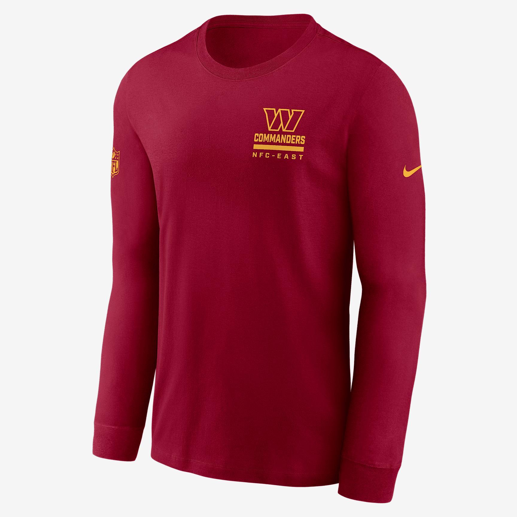 Washington Commanders Sideline Team Issue Nike Men's Dri-FIT NFL Long-Sleeve T-Shirt Product Image